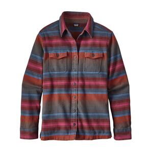 Patagonia Womens 100% Organic Cotton Fjord Long Sleeve Flannel Shirt US 8